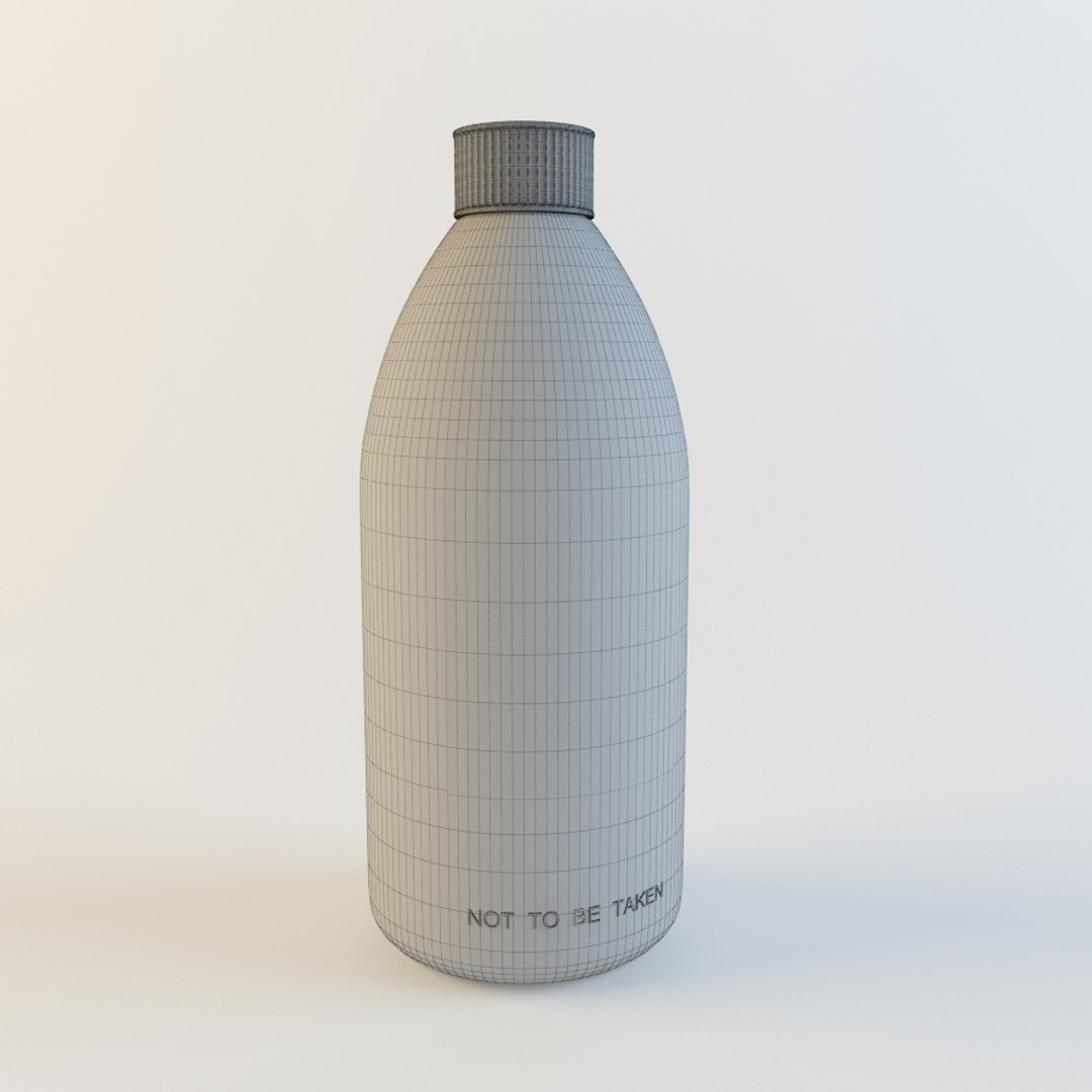 3d Model Harpic Toilet Cleaning Powder