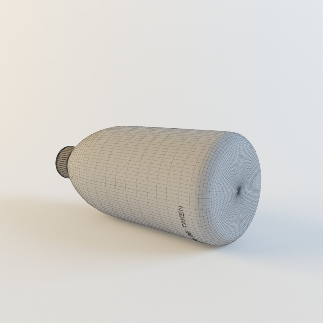 3d Model Harpic Toilet Cleaning Powder