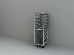 bun pan rack 3d model