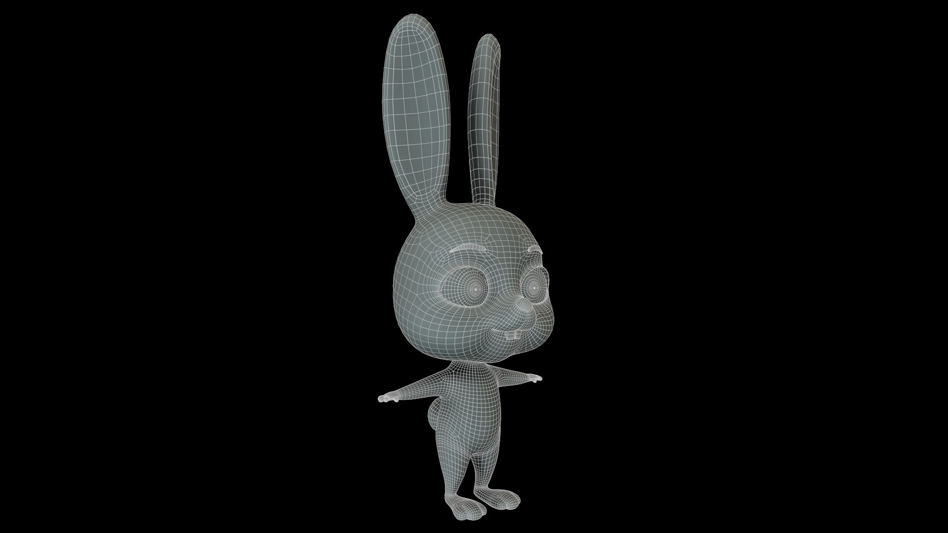 3d Animal Rabbit Rig Cartoons Model - Turbosquid 1392623