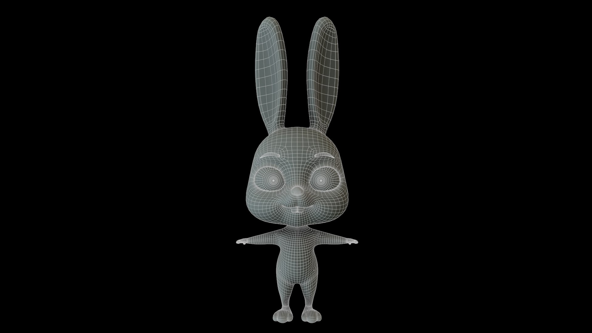 3D Animal Rabbit Rig Cartoons Model - TurboSquid 1392623