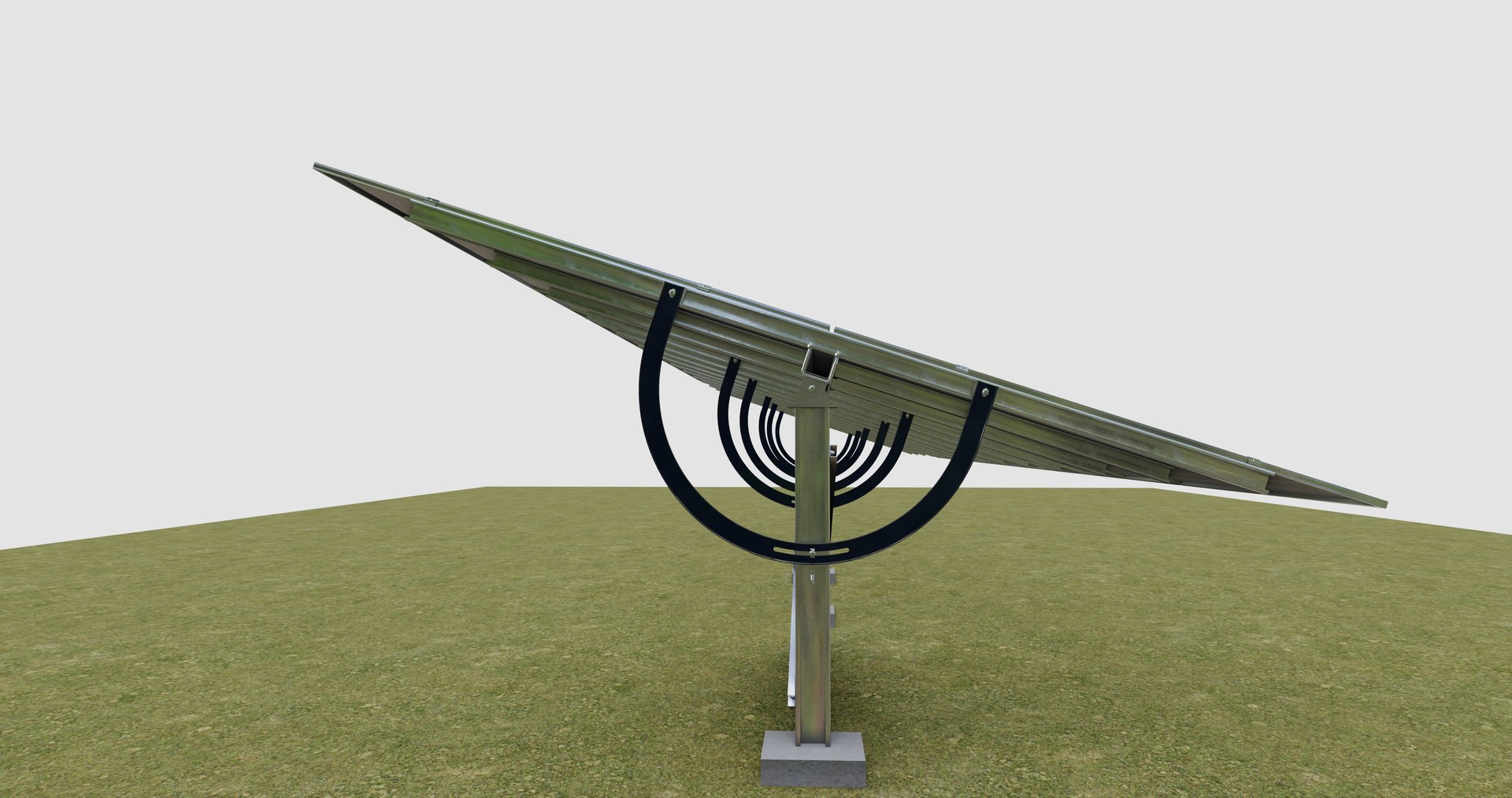 3D Manual Tracker Solar Energy Structure Type-1 - TurboSquid 2221172