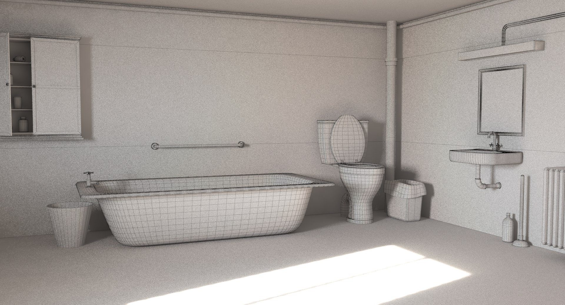 Horror Bathroom Bath 3D Model - TurboSquid 1331670