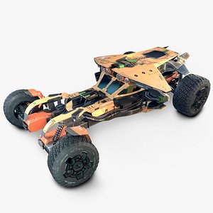 3D racing car futuristic vehicle