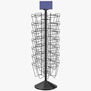 Detailed Empty Magazine Rack 01