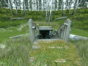 military dugout model