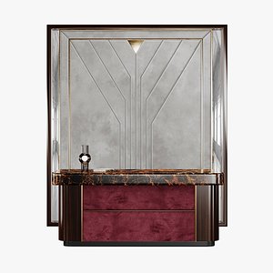 ArtDeco Reception Desk 3D