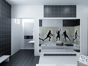 hallway corridor room 3D model