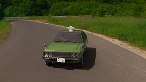Hyundai-Pony 1974 taxi-green