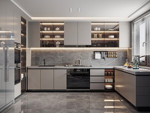 Modern kitchen 3D