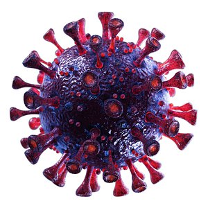 coronavirus sars-cov-2 - violet 3D