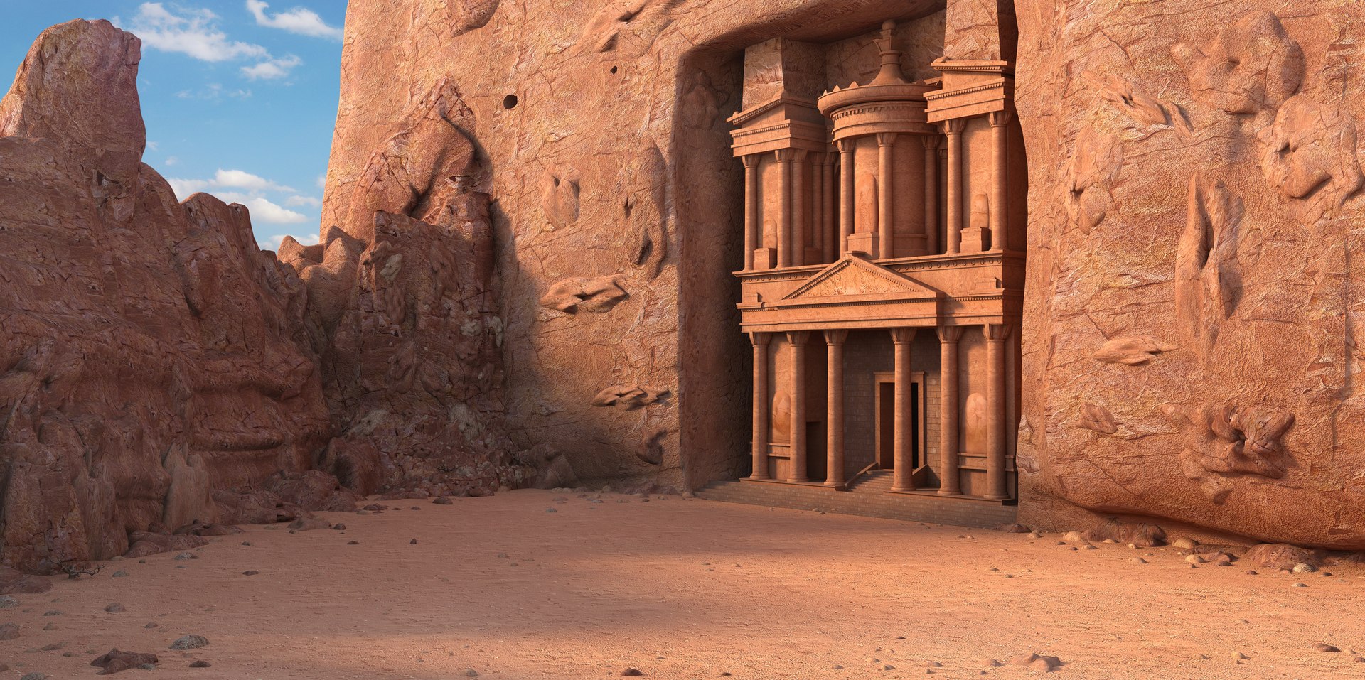 modèle 3D de Petra, TurboSquid 1308486