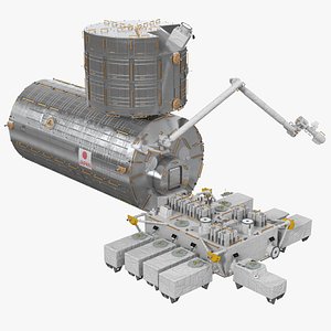 ISS JEM Science Module Kibo Rigged