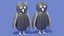 Cartoon-Eule und Schnee-Eule