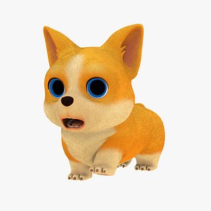 Dog Corgi Rigged