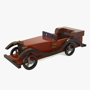 WoodenShowpiececar 3D model