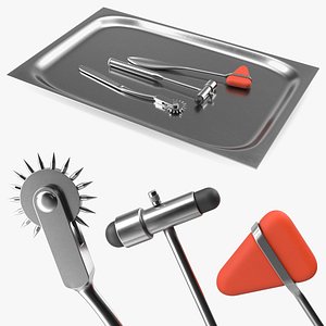 Neurological Tools on Metal Tray