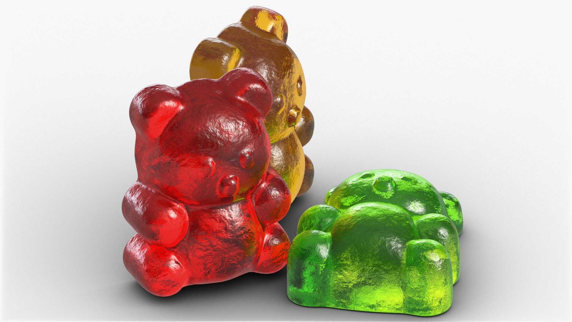 3D Gummy Bears 2 Model TurboSquid 1713679