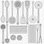 Modern Stainless Steel Kitchen Utensils Set with Holder