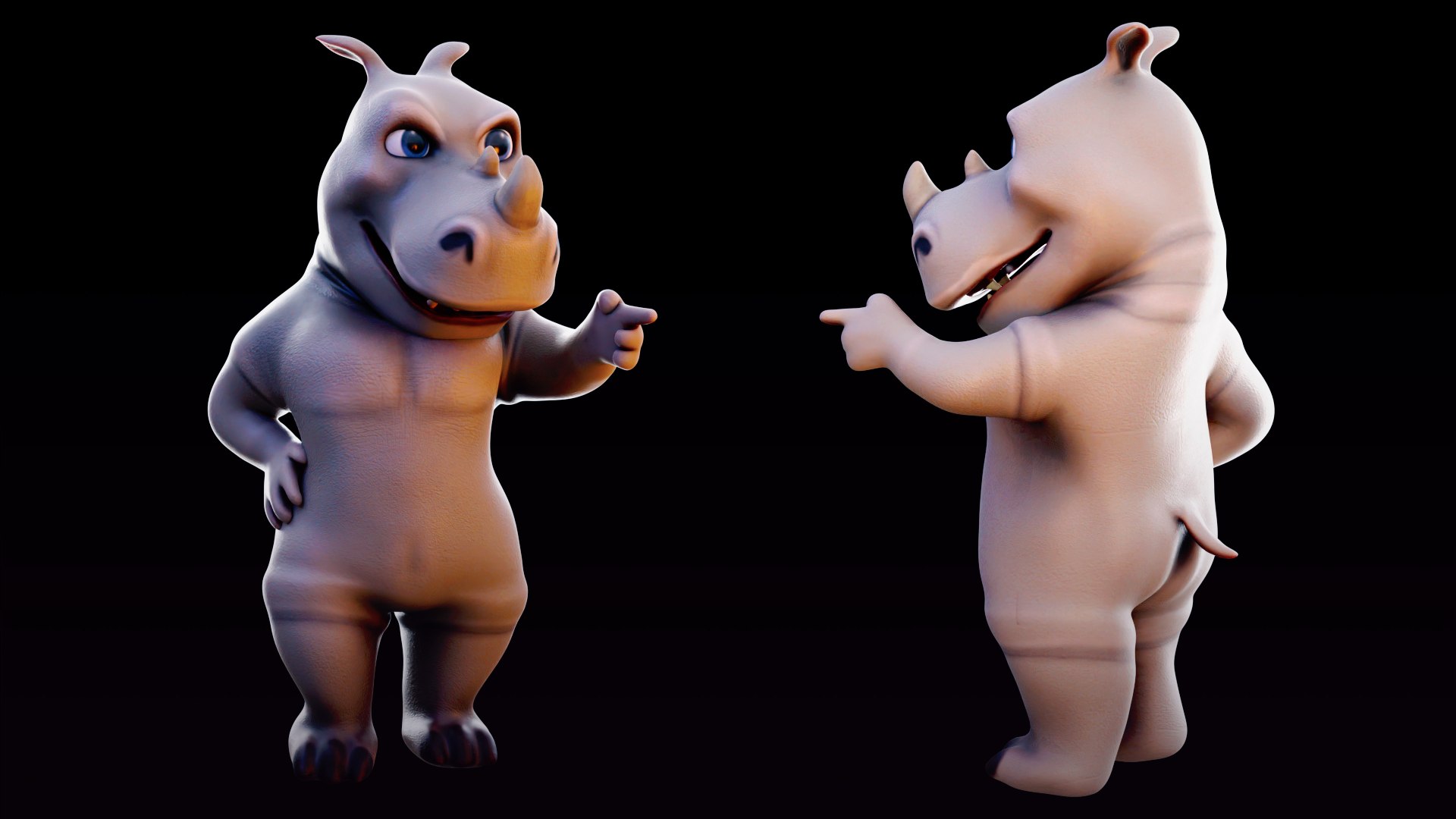 Rhino - rigged cartoon character for blender Low-poly 3D model https://p.turbosquid.com/ts-thumb/hn/QPsjrR/ip/rhinoriggedcartoon07/png/1692512932/1920x1080/fit_q87/3e8dd4181325cf1c94dba2e8439f6b894c5caa46/rhinoriggedcartoon07.jpg
