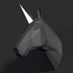 Low poly unicorn