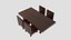 Ensemble de table japonais Curve Centre