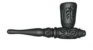 3d model pipe smoking tobacco