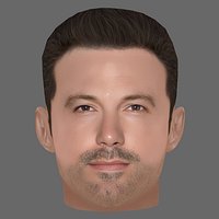 Ben Affleck Head - Low poly head for game