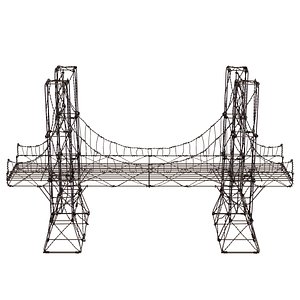 3D brooklyn wire bridge