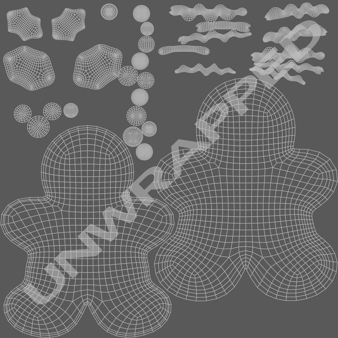 3D Christmas Gingerbread Man Cookie Model - TurboSquid 2168360