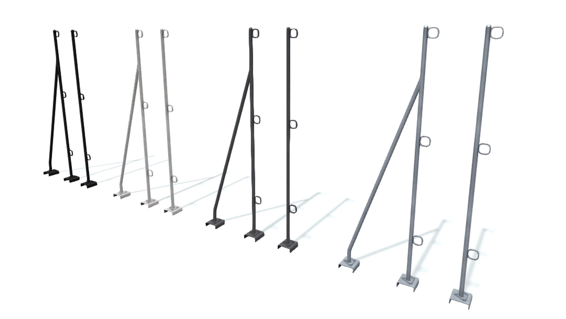 Rail Stanchion F 3D Model - TurboSquid 1515674