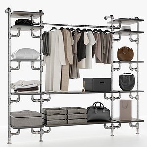 3D model Wardrobe loft 2