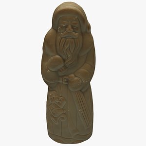 3D chocolate santa