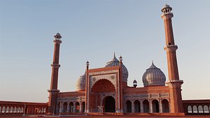 Jama Masjid 3D model