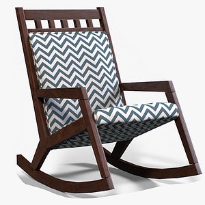 Rocking Chair by Mitsy in teak finish model