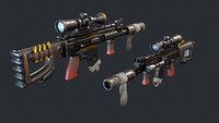 Stylized FN SCARL PBR Gun
