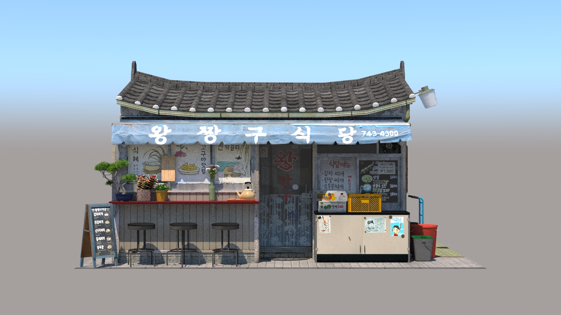 Wang Jjanggu Restaurant Remastered 3D https://p.turbosquid.com/ts-thumb/hn/tGAxBd/PV/wj/jpg/1718282048/1920x1080/turn_fit_q99/c81a2ea83f9aa373862948e8620017377e0cc371/wj-1.jpg