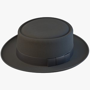 3D Pork Pie Hat 01 model