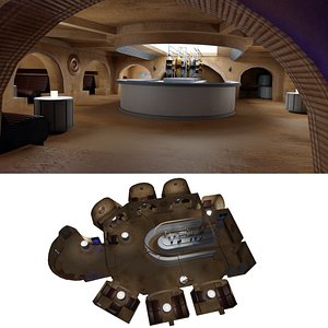 star wars cantina interior 3D model