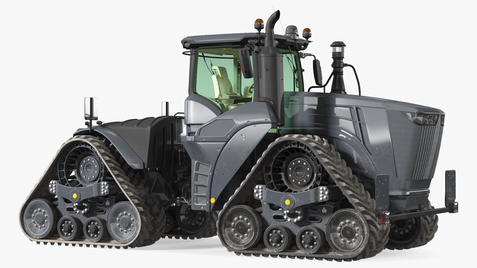 Four Track Tractor Dirty 3D model preview