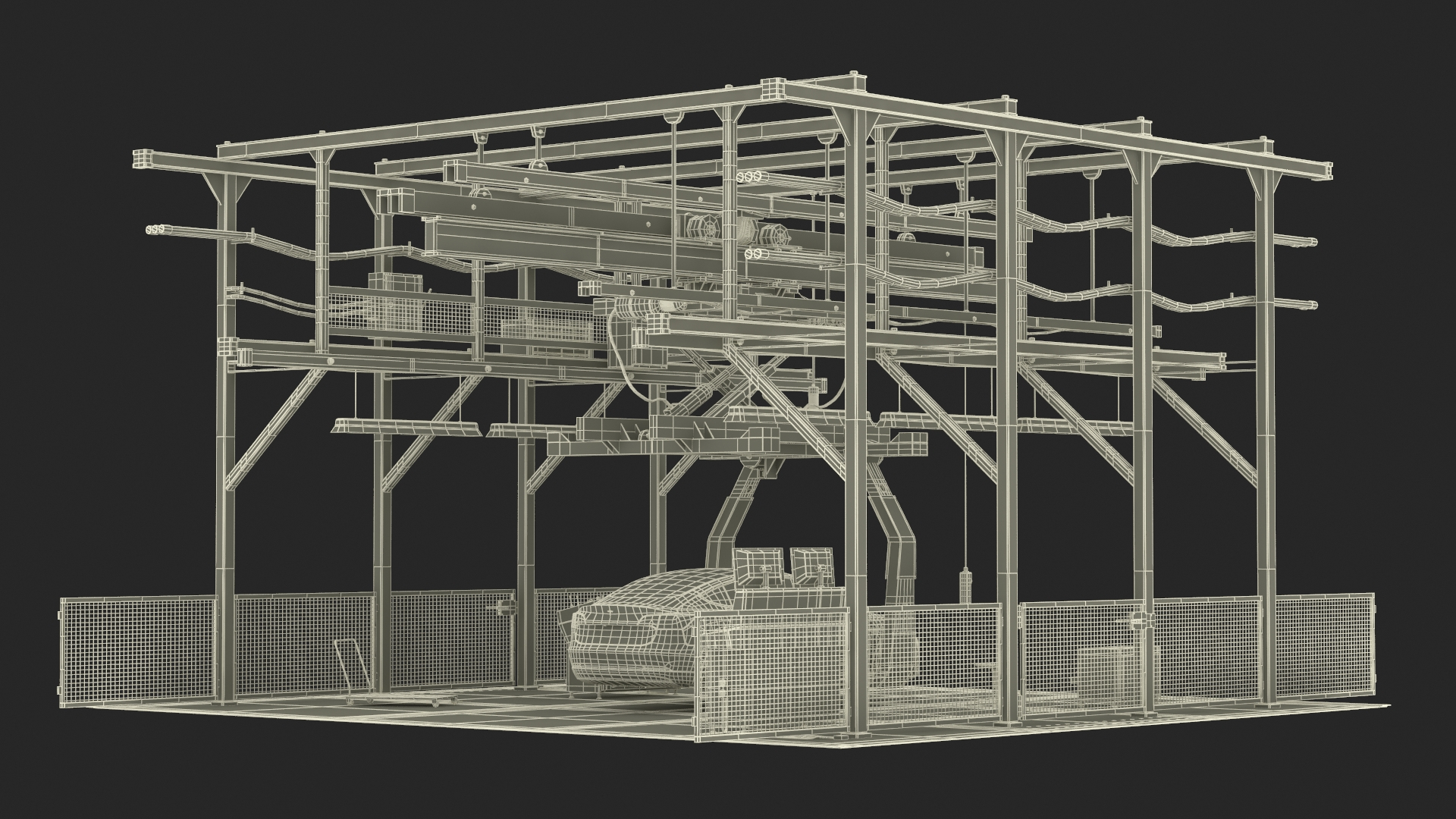 Tesla Assembly Line 3D Model - TurboSquid 2322246