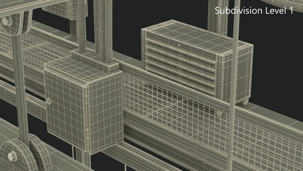 modelo 3d Línea de montaje de Tesla - TurboSquid 2322246