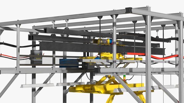 modelo 3d Línea de montaje de Tesla - TurboSquid 2322246
