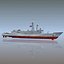 uss ingraham ffg-61 frigate ship 3d model
