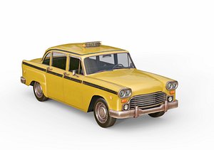 3D old taxi model