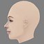 Cristina Castano Head - No Hair - Low poly head for game
