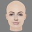 Cristina Castano Head - No Hair - Low poly head for game