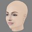 Cristina Castano Head - No Hair - Low poly head for game