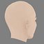 Cristina Castano Head - No Hair - Low poly head for game