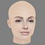 Cristina Castano Head - No Hair - Low poly head for game